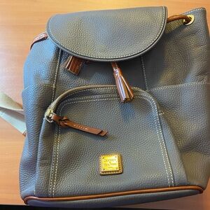 Dooney and Bourke Pebble Grain Large Murphy Backpack Color: Elephant